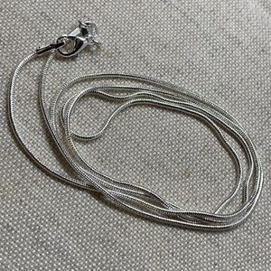 925 sterling silver 1mm snake chain